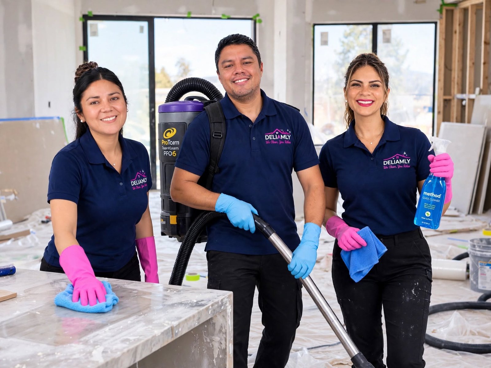 Cleaning team group photo
